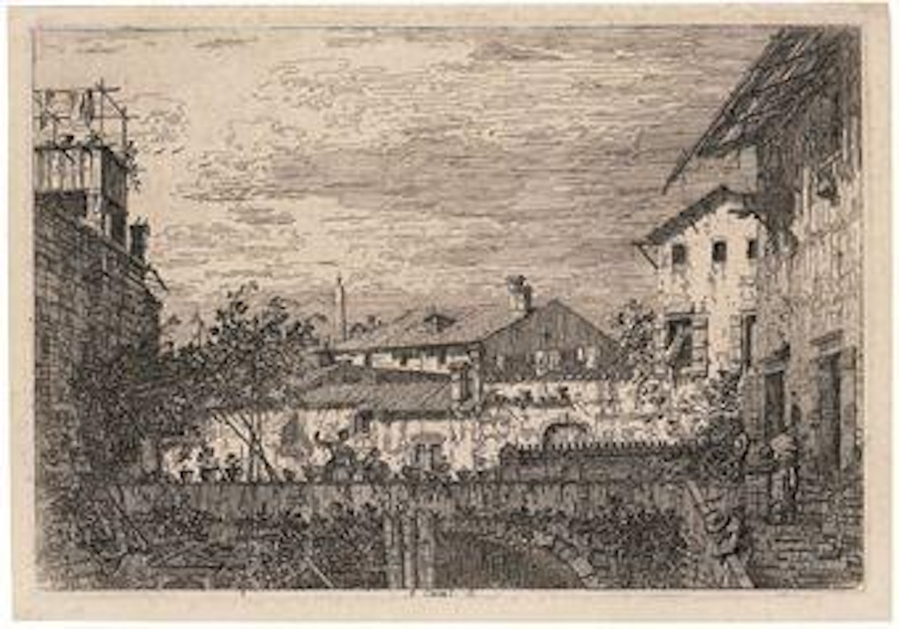 The Terrace (Br 24) by Canaletto