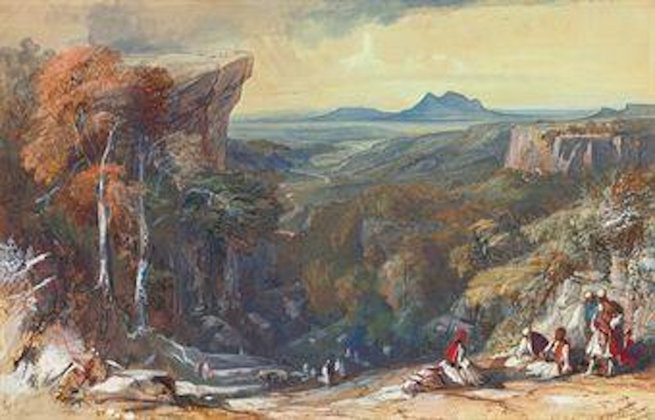 The Pass of Tyrana, Albania by Edward Lear