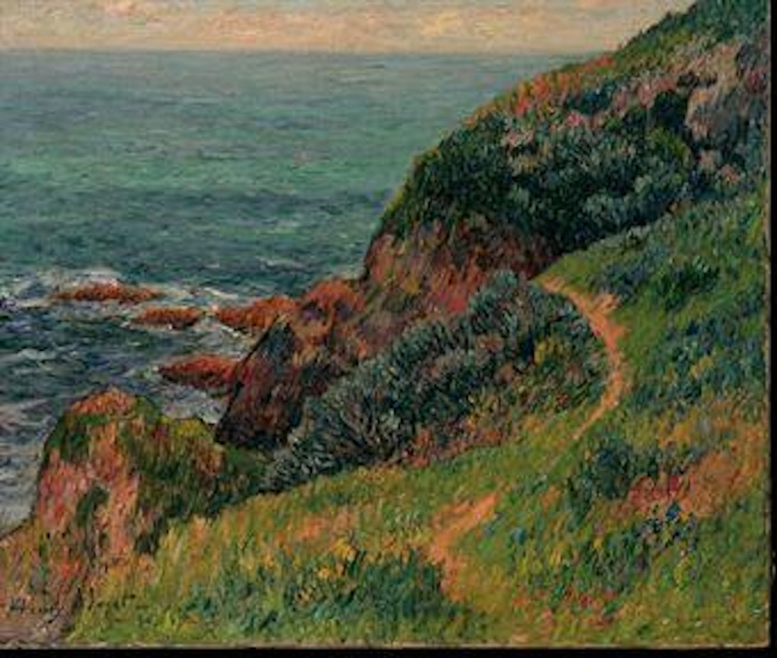 Les falaises de Port-Mélite, Ile de Groix by Henry Moret
