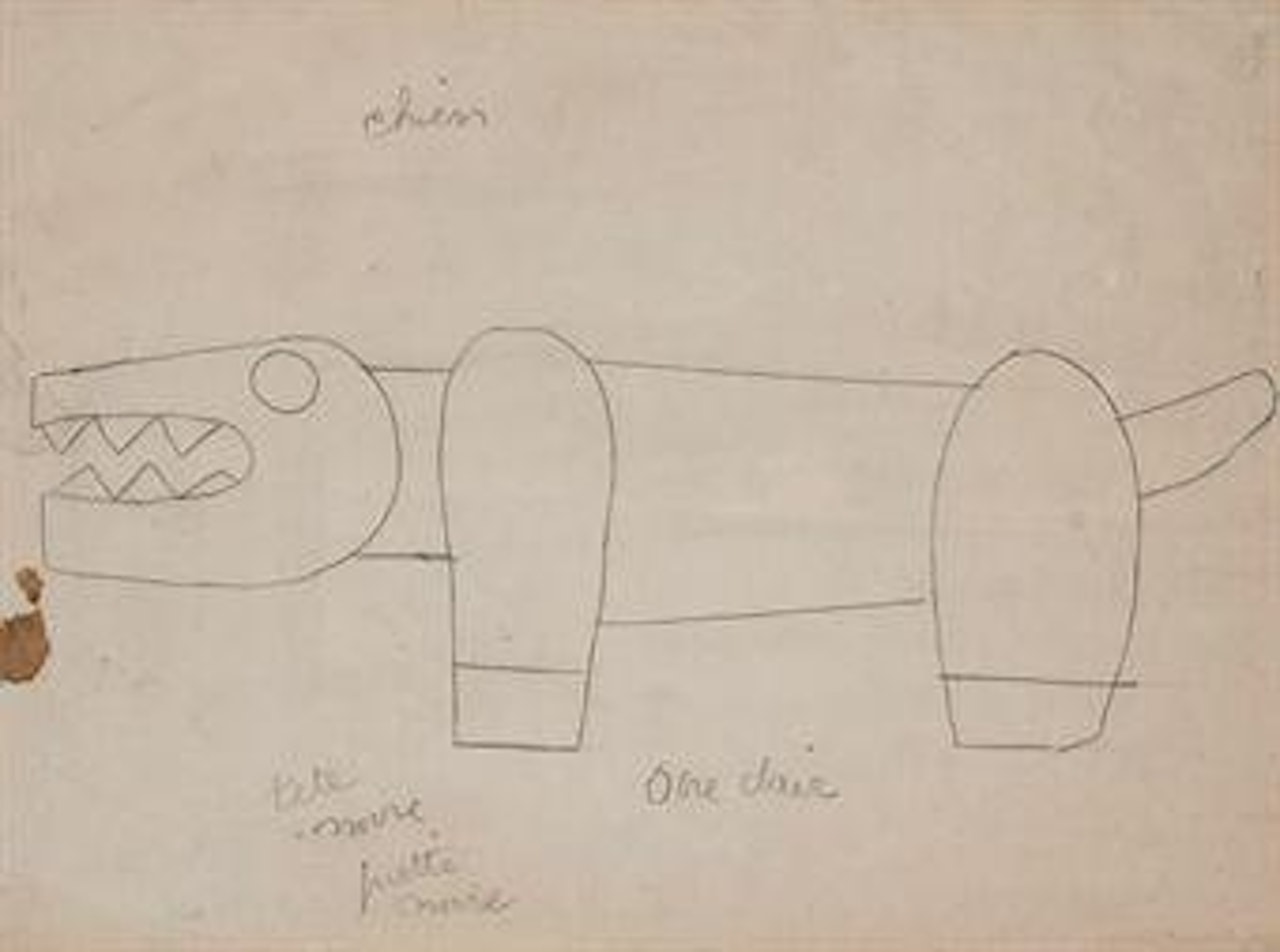 Crocodile, étude de décor pour 'La création du monde' by Fernand Leger