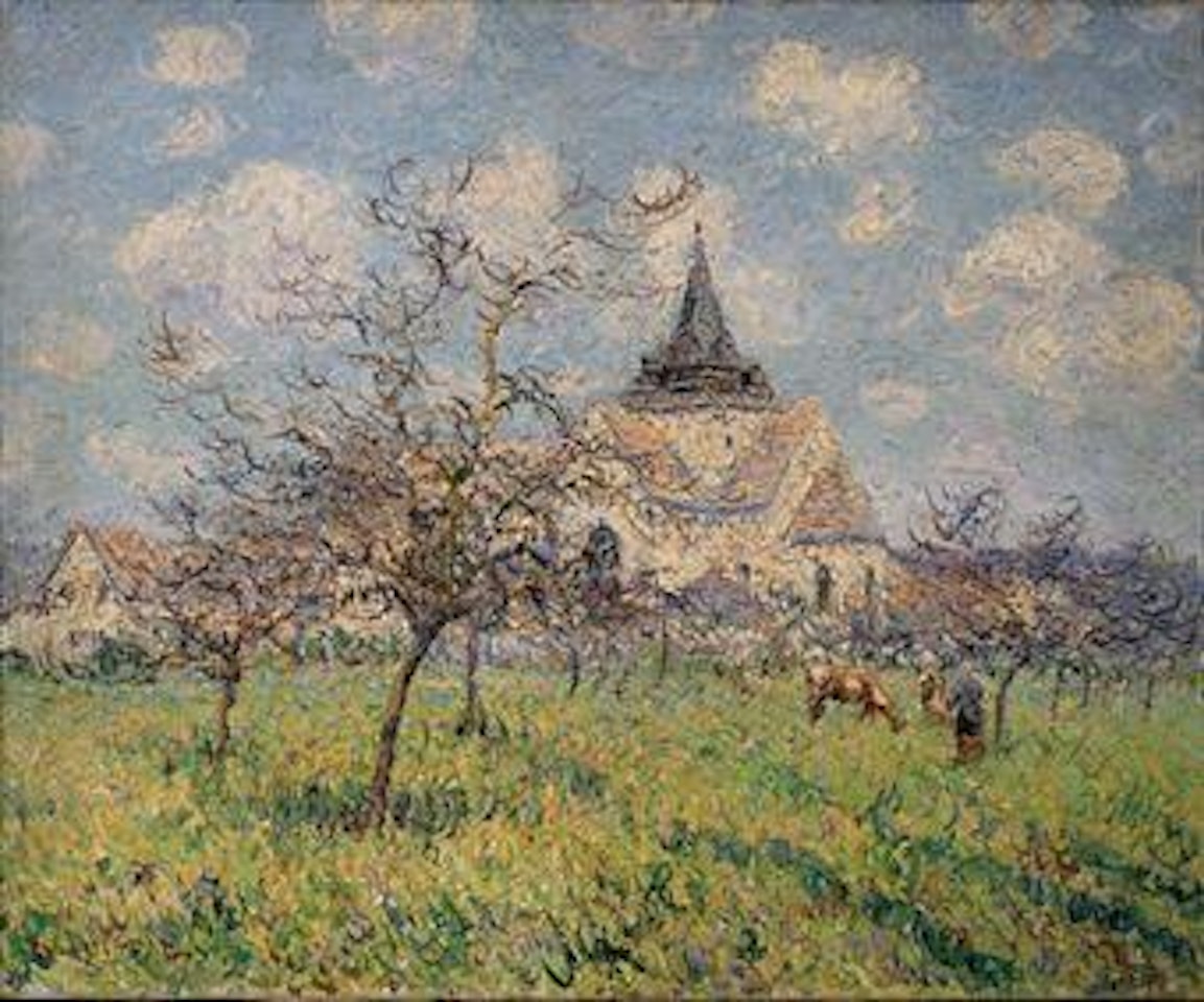 L'église du Vaudreuil, Printemps by Gustave Loiseau