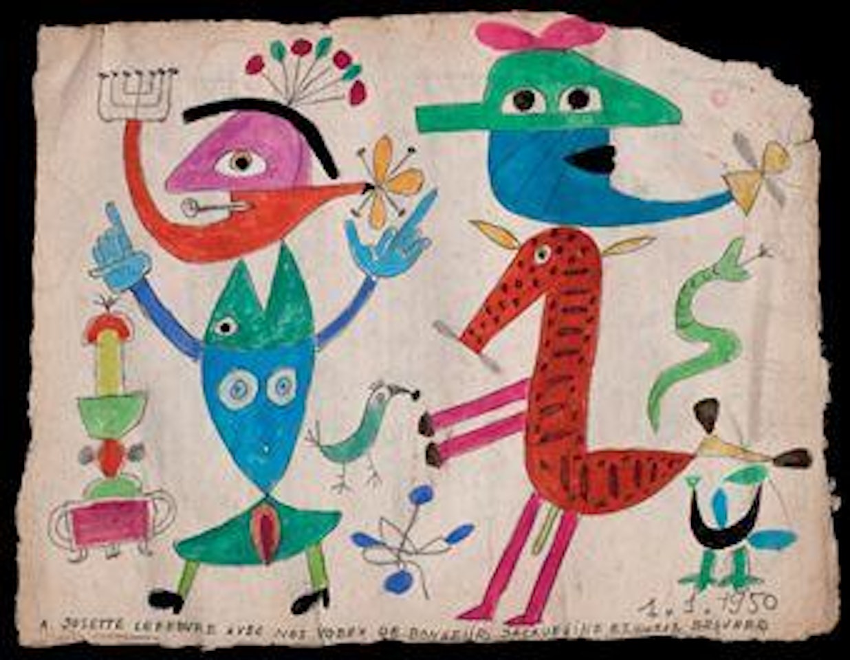 Sans titre (Personnages) by Victor Brauner