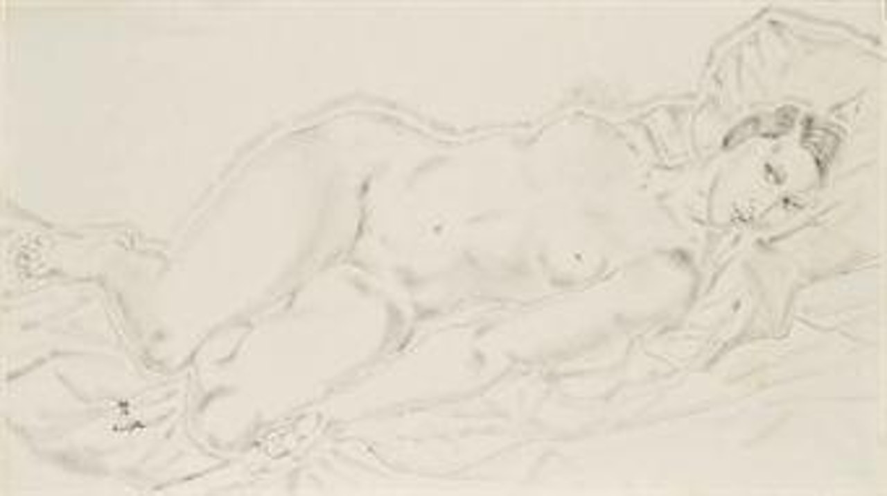 Nu allongé by Leonard Tsuguharu Foujita