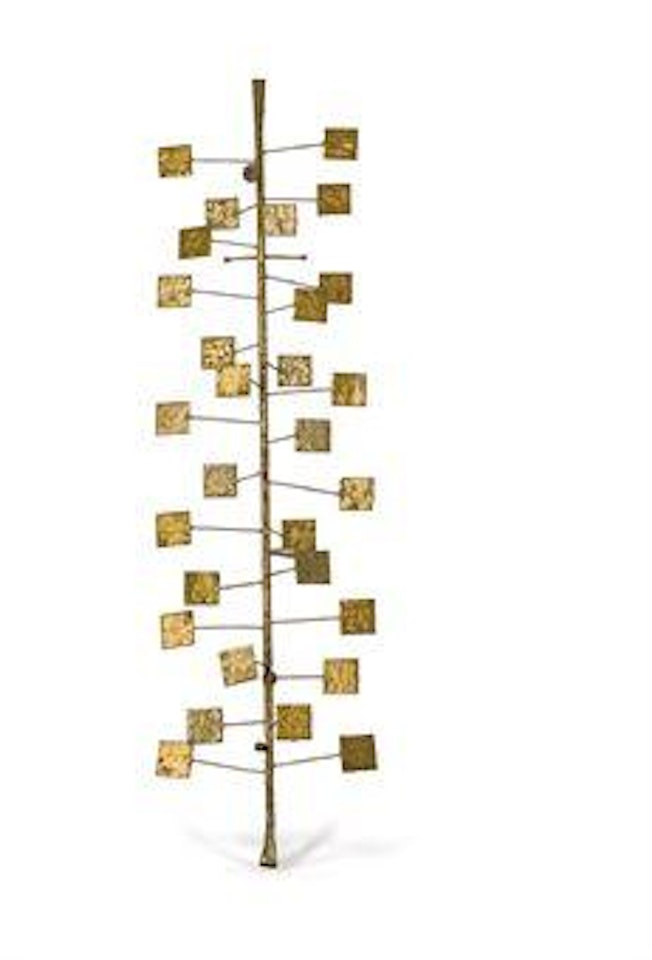 Open Square-leaf Tree Sculpture by Harry Bertoia