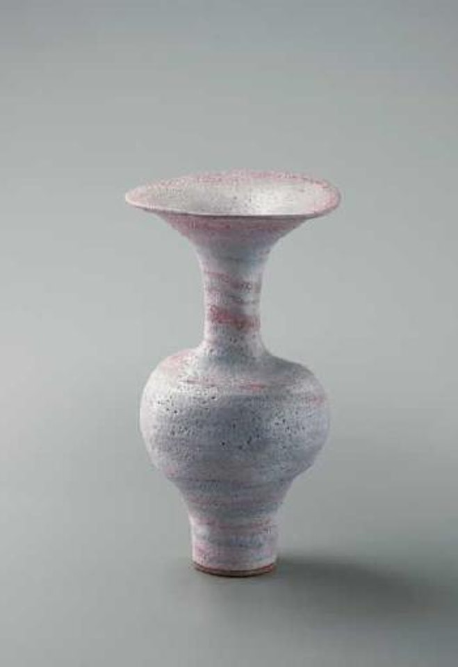 Vase with flaring lip by Lucie Rie