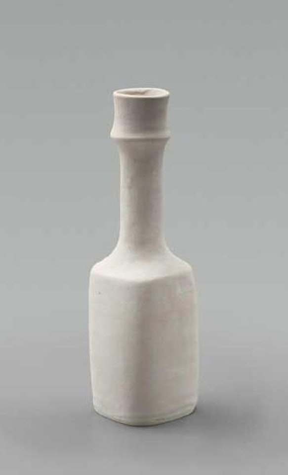 Square bodied vase by Lucie Rie