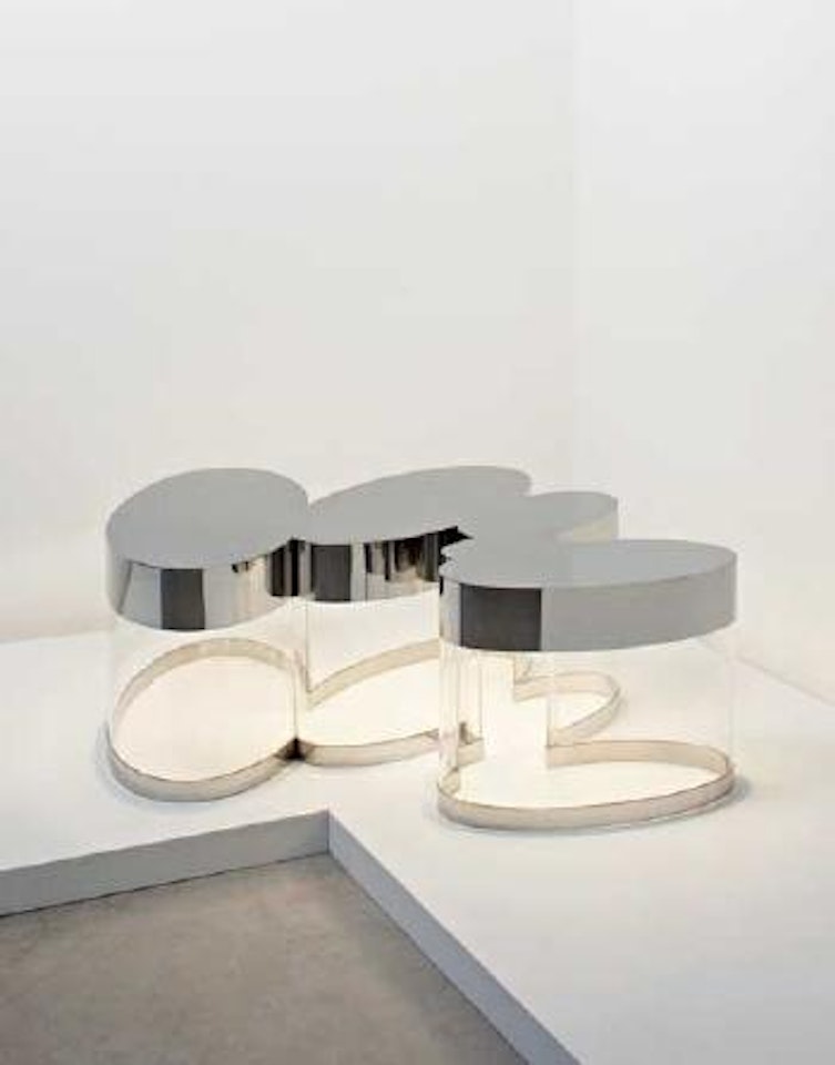 Illuminated 'Cloud' table by Guy de Rougemont