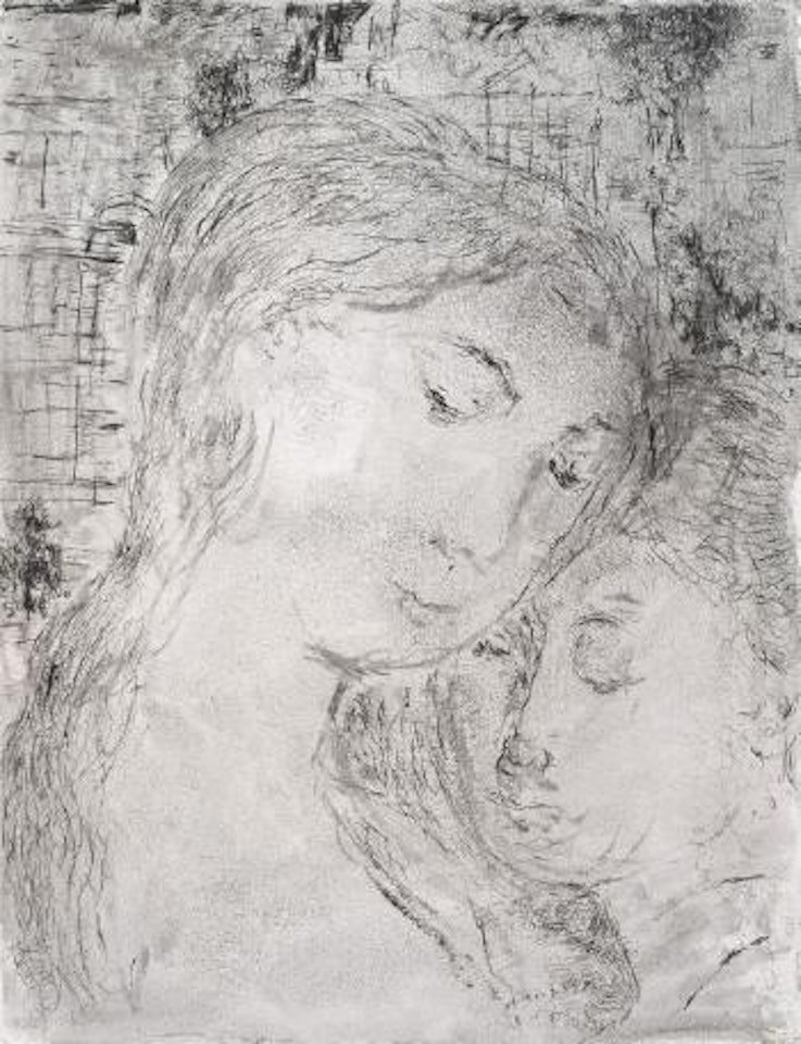 Deux tetes de femmes by Paul Delvaux