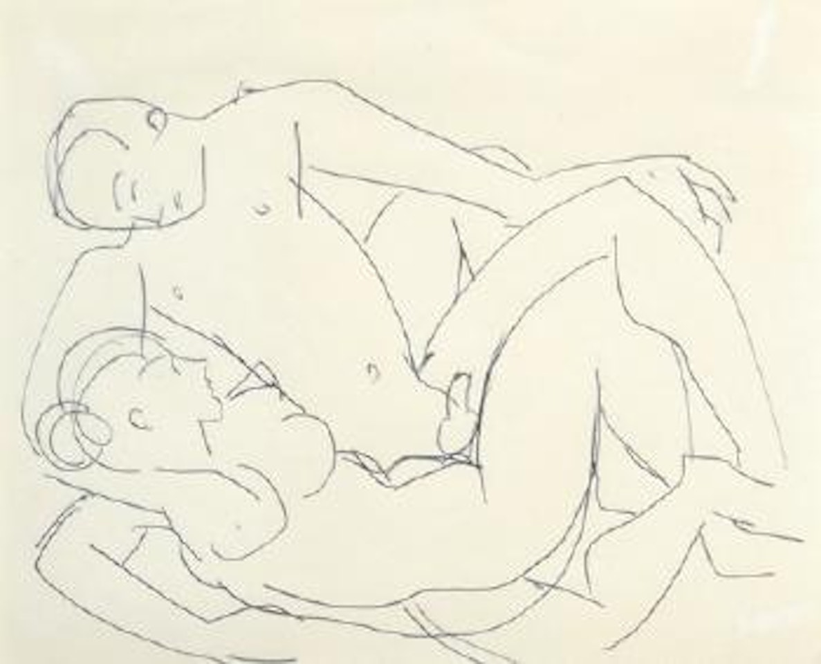 Four studies of nude figures by Duncan Grant