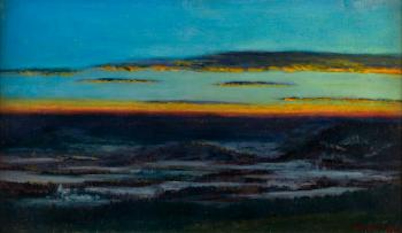 Sunset over Box Hill by Kenneth Webb