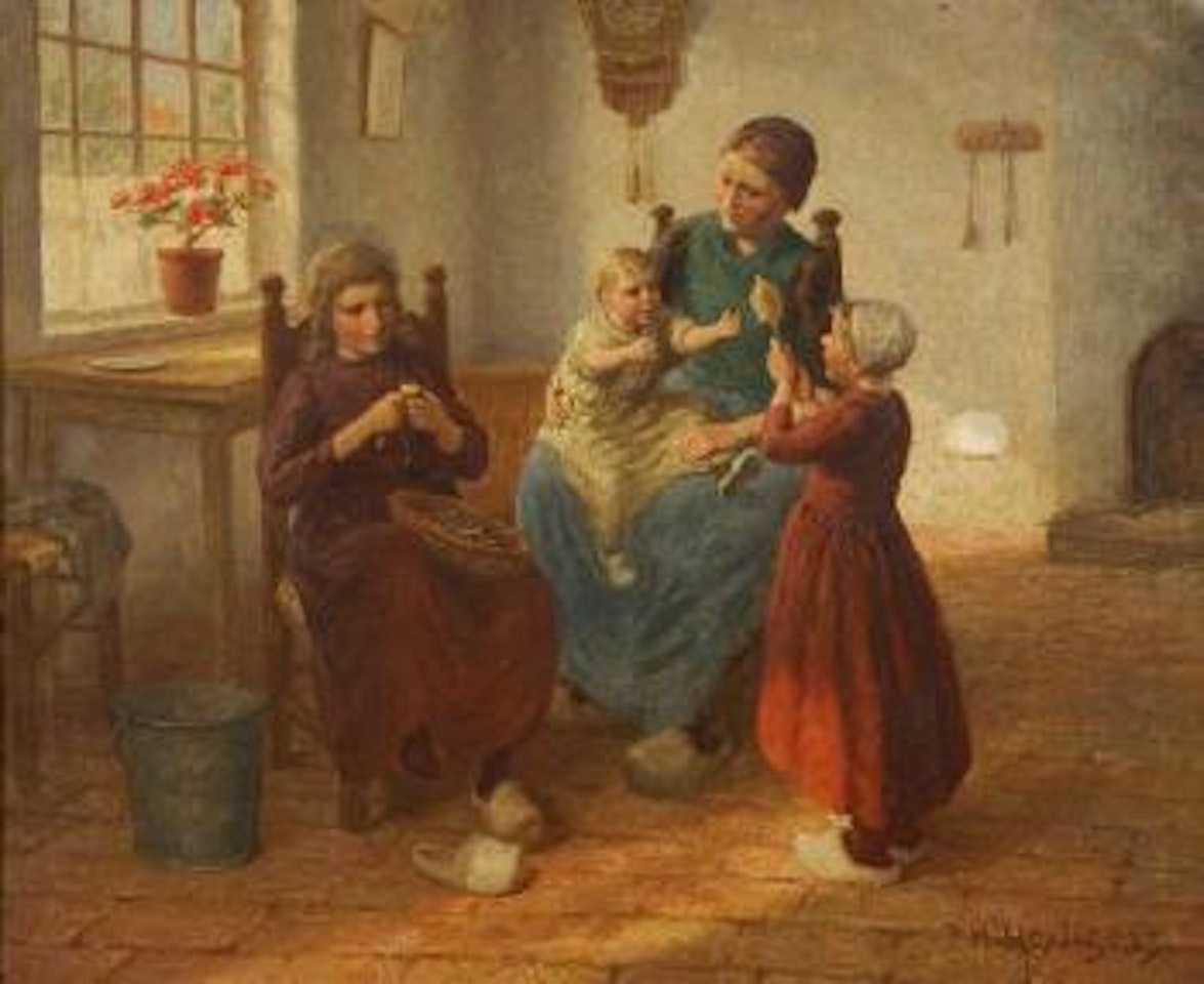 A happy family by Hendrik Heyligers