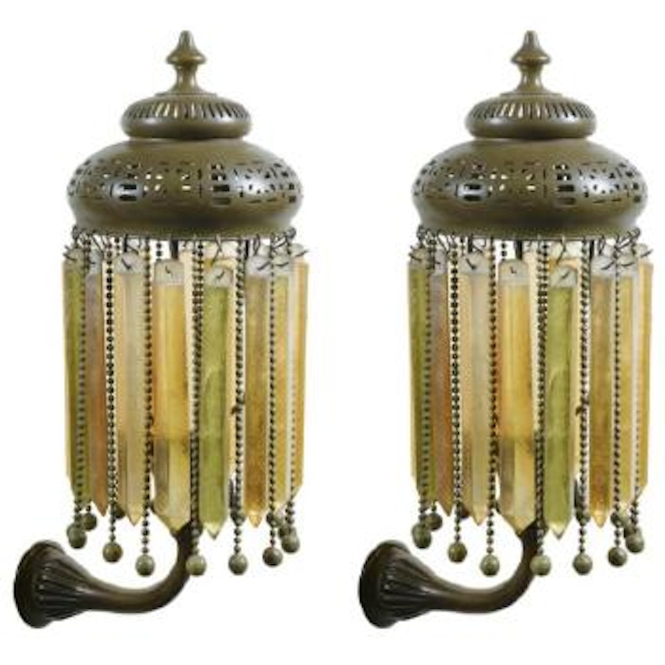 A Pair Of Wall Lights by Tiffany Studios