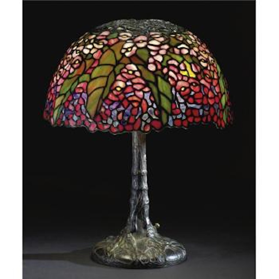 A Fine And Rare 'Pony Begonia' Table Lamp by Tiffany Studios