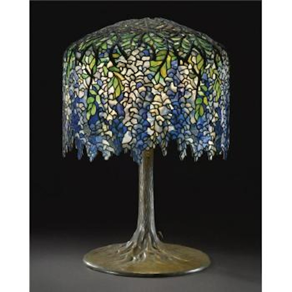 A Superb 'Wisteria' Table Lamp by Tiffany Studios