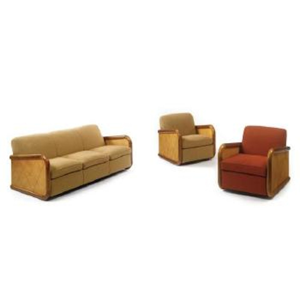 Sofa And Pair Of Armchairs by Jean Royere