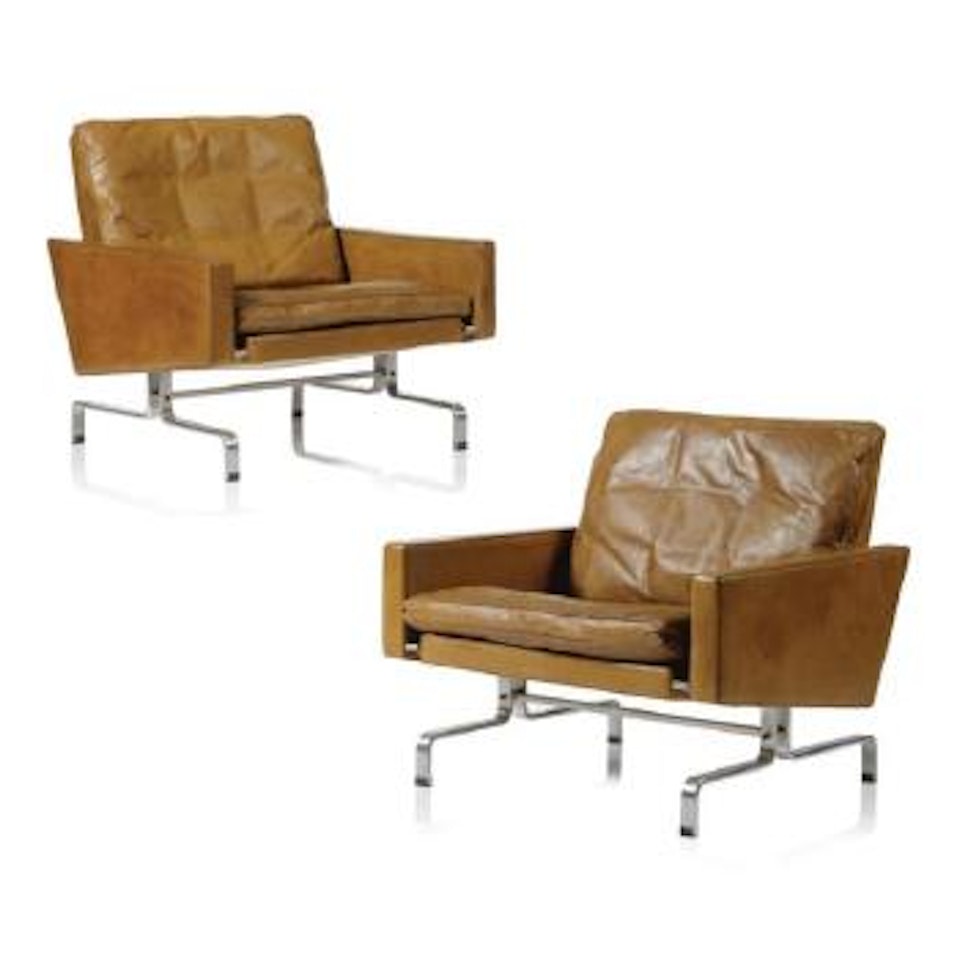 Pk 31: A Pair Of Armchairs by Poul Kjaerholm