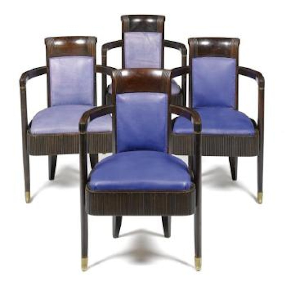 A Set Of Four Armchairs by French School