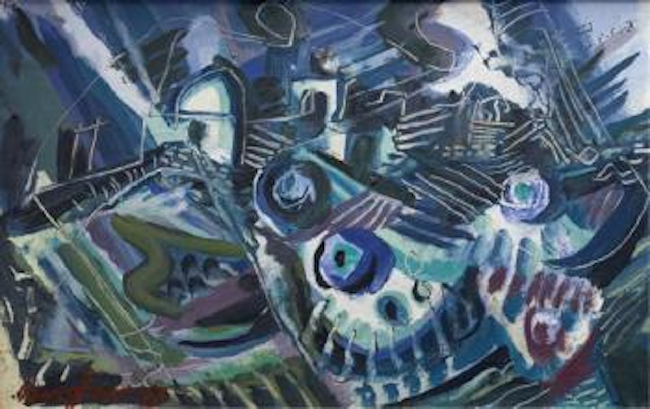Abstract landscape by Eduard Bargheer