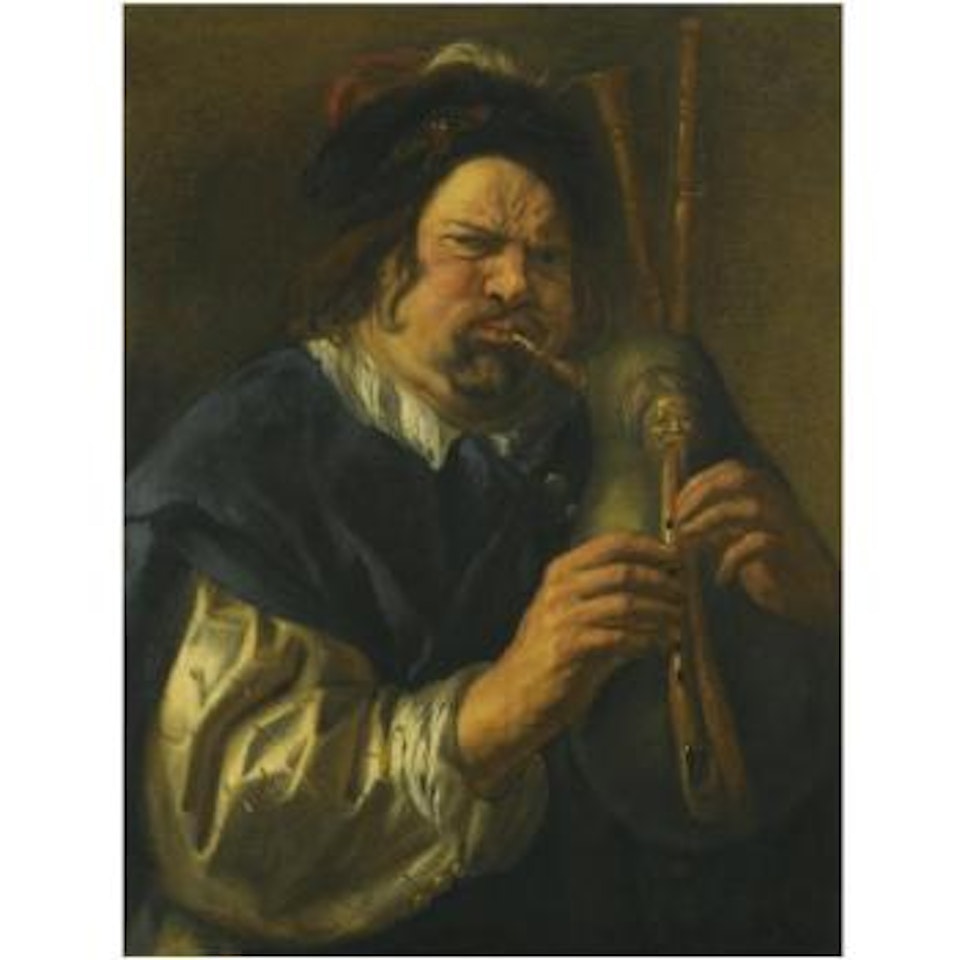 Self-portrait As A Bagpipe Player by Jacob Jordaens