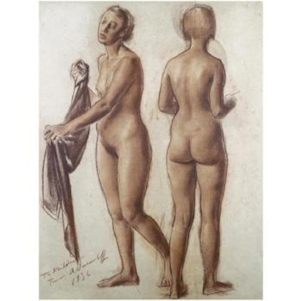 Study Of Standing Nude by Alexander Evgenievich Yakovlev