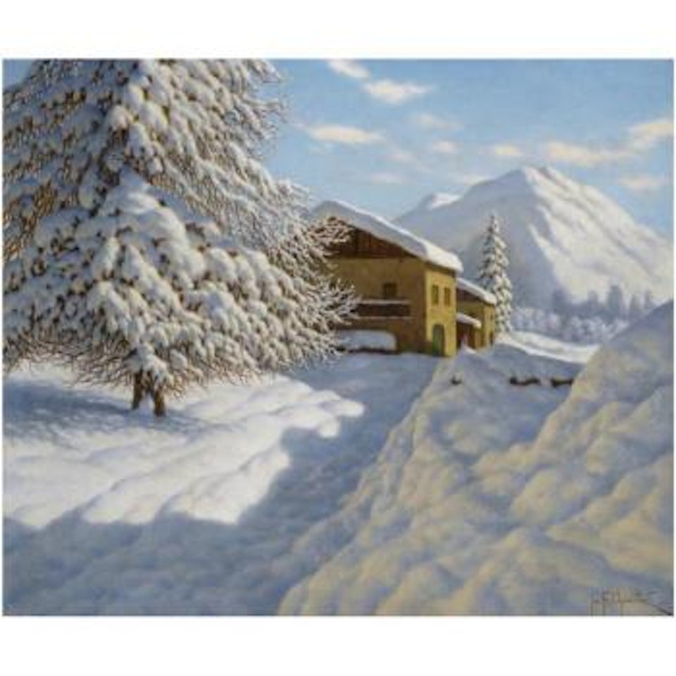 Winter Landscape by Ivan Fedorovich Choultse