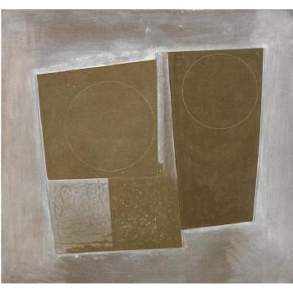 1967 (White Circles On Brown) by Ben Nicholson, O.M.