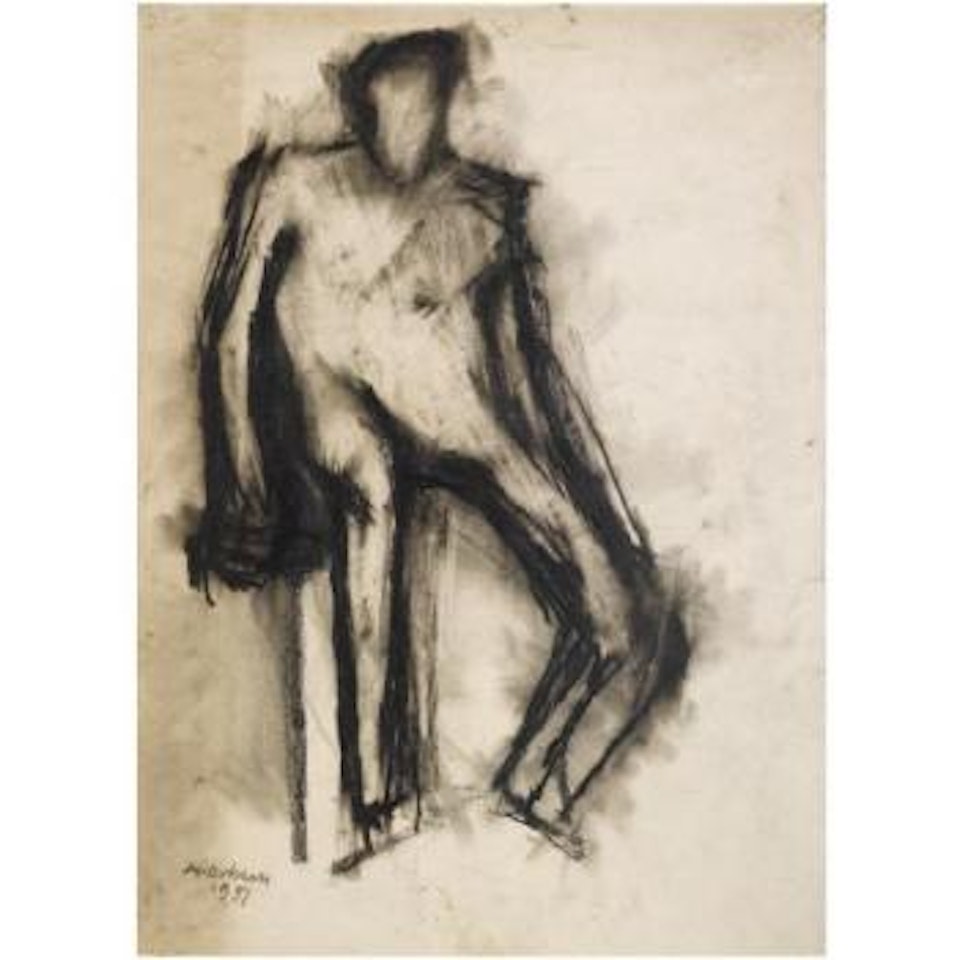 Seated Figure by Frank Auerbach