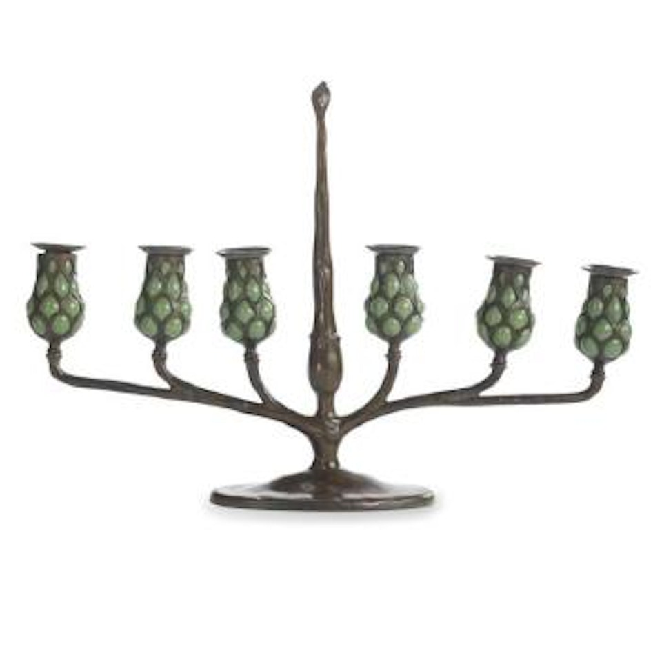 Six-light Candelabra by Tiffany Studios