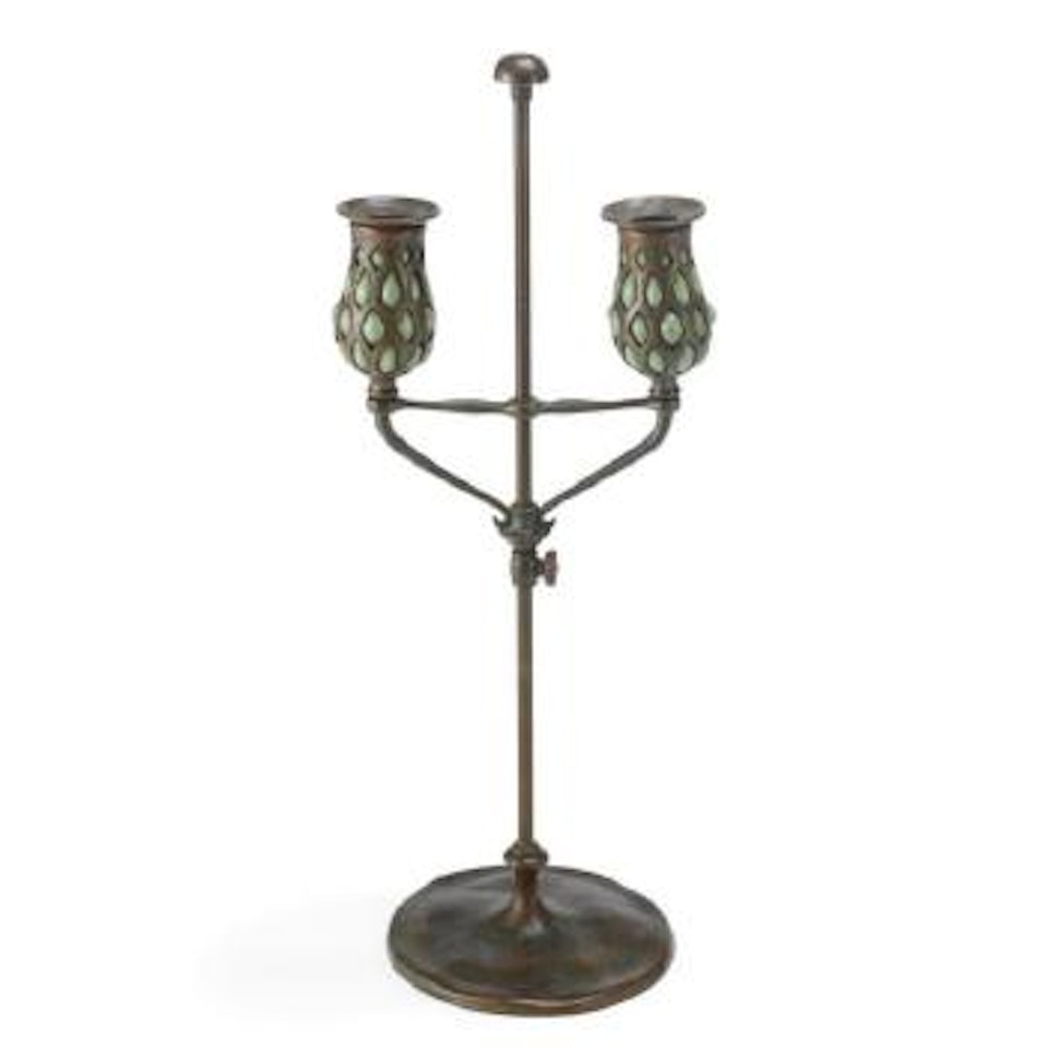 Two-light Candelabra by Tiffany Studios