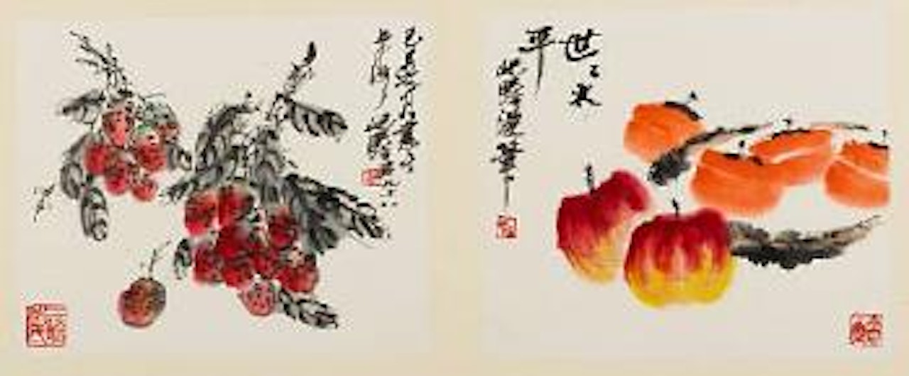 Album of flowers, fruits, fish and crab by Zhu Qizhan