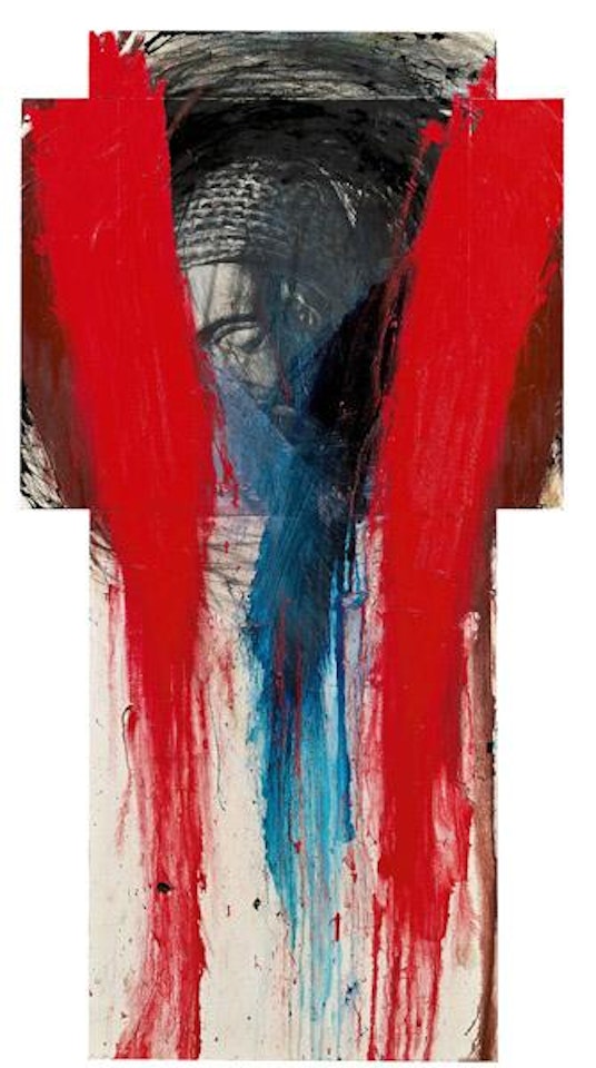 Kreuzubermalung by Arnulf Rainer