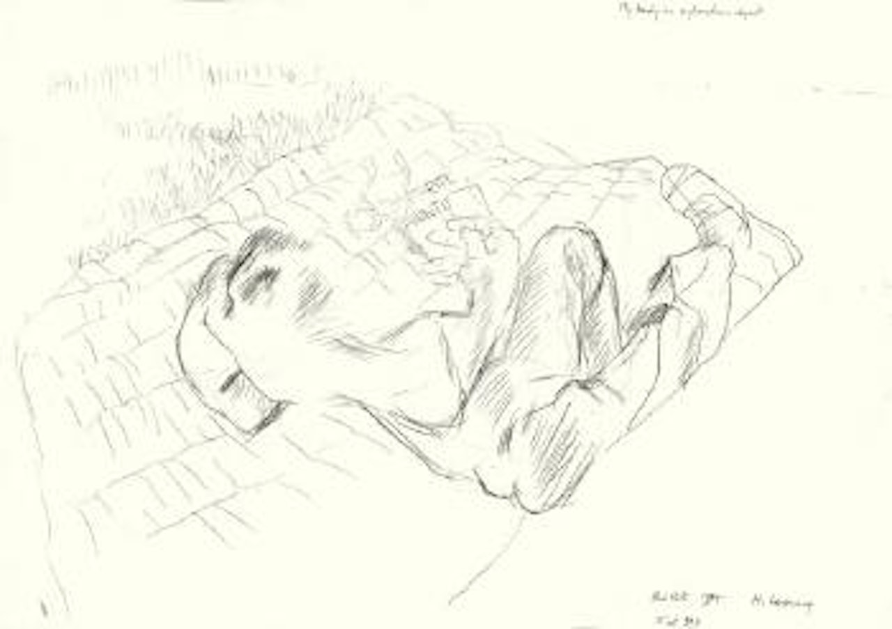 My body as an exploration object by Maria Lassnig