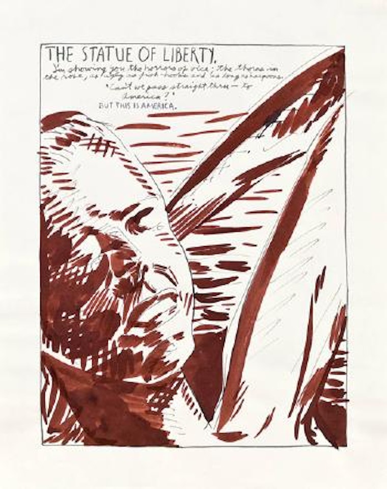The statue of liberty by Raymond Pettibon