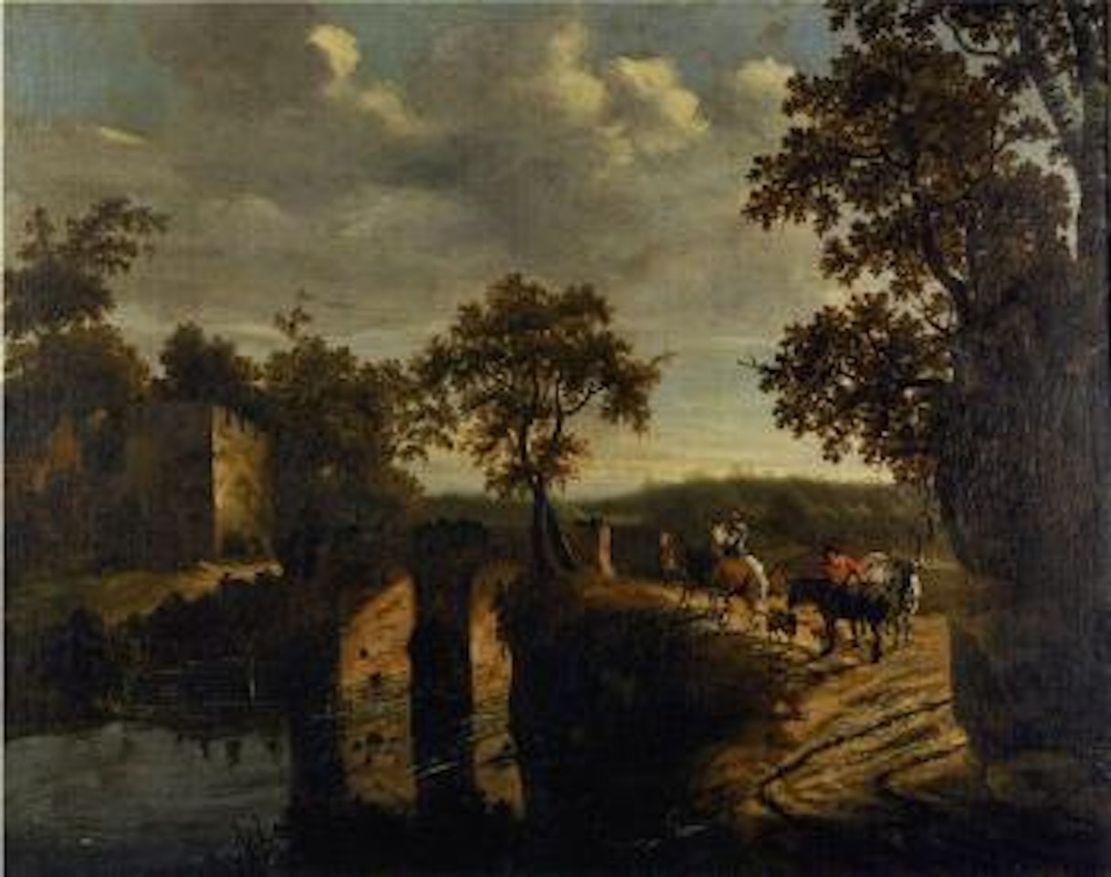 Cavaliers pres du pont by Adriaen van Stalbemt