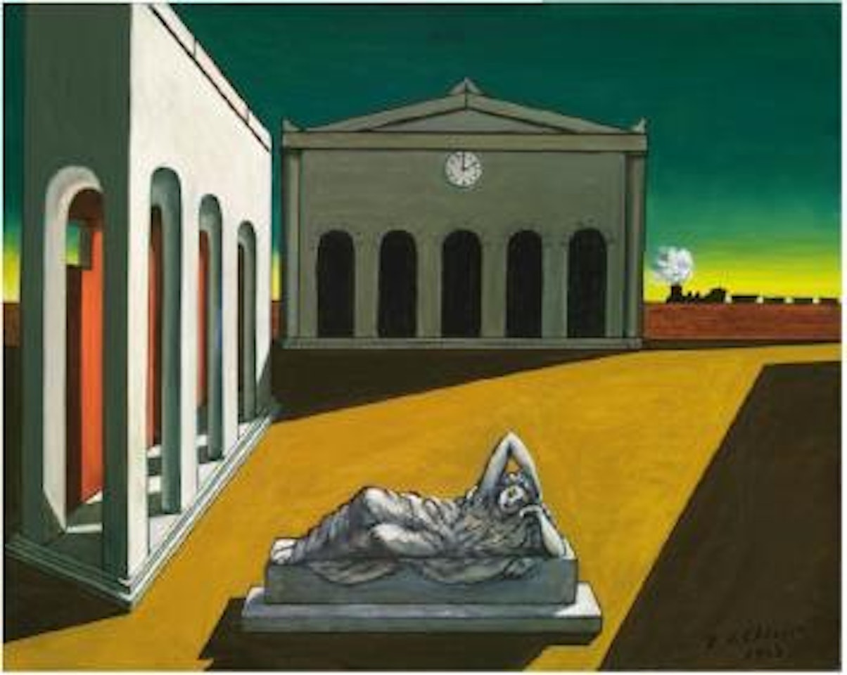 Piazza d'Italia con Arianna by Giorgio de Chirico