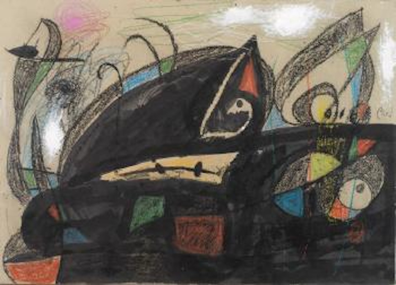 Femme, oiseaux by Joan Miró