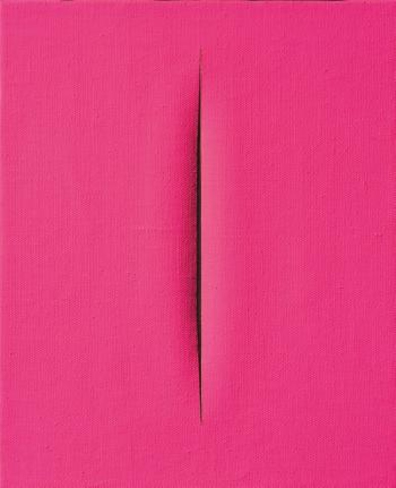 Concetto spaziale by Lucio Fontana