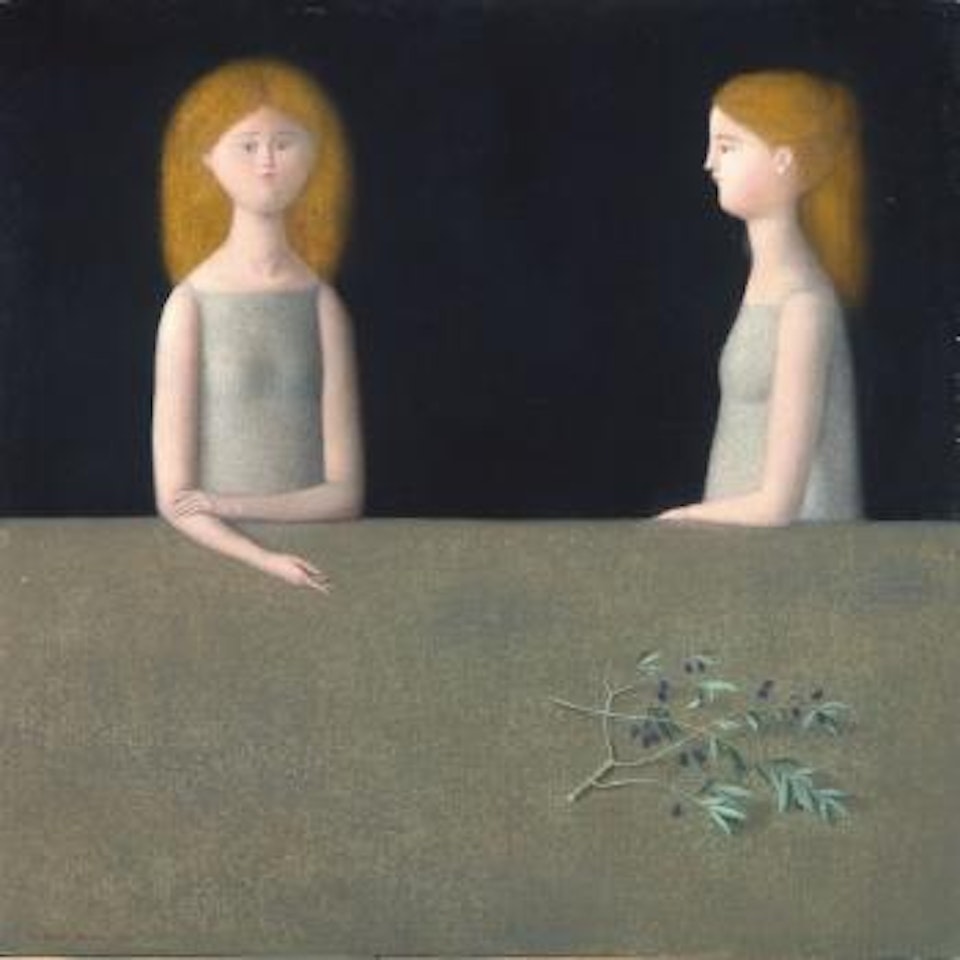 Due donne con fondo nero by Antonio Bueno