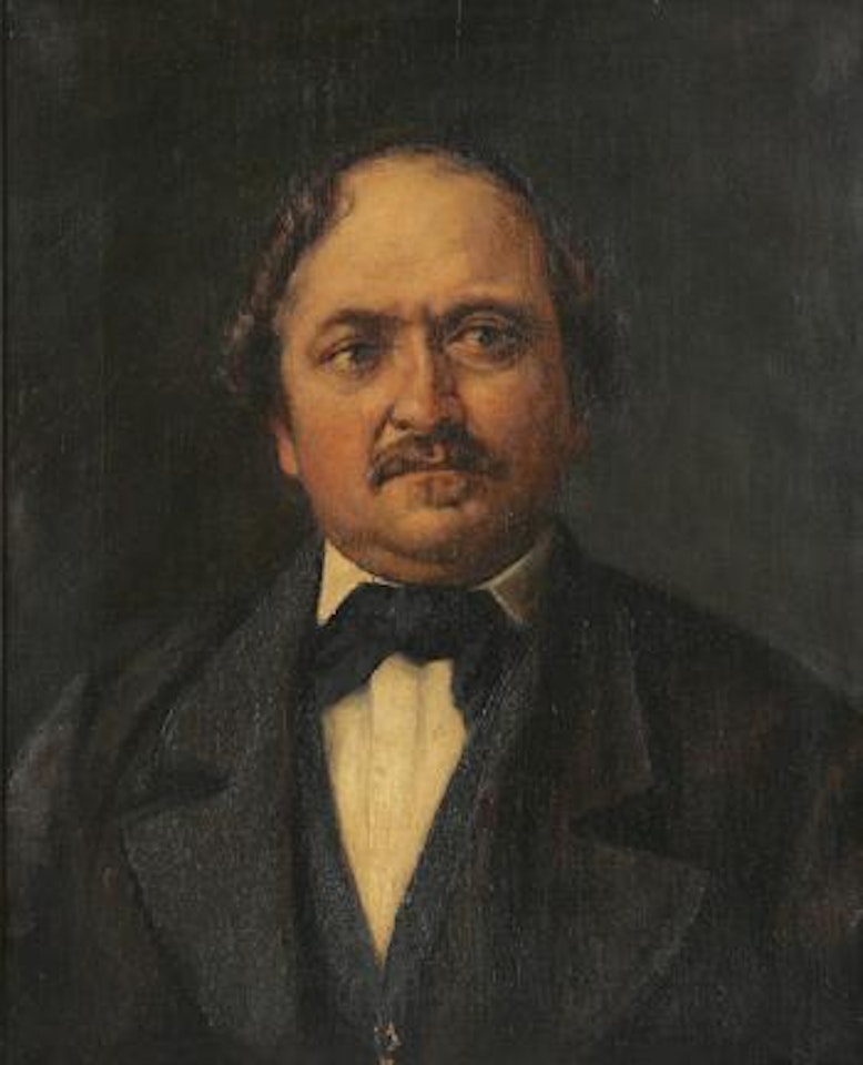Männliches Bildnis. by Hans Thoma