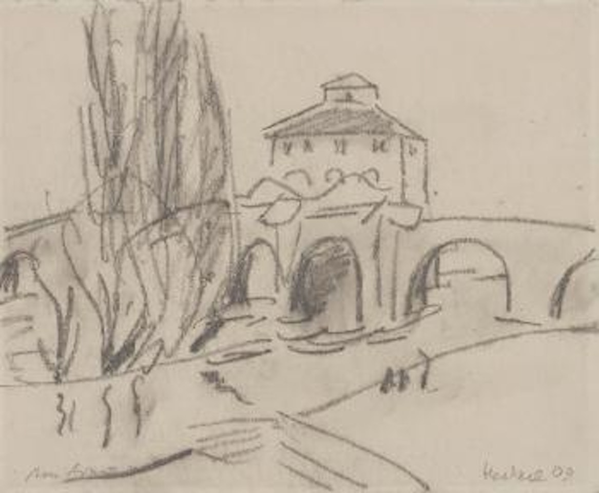 Am Arno. by Erich Heckel