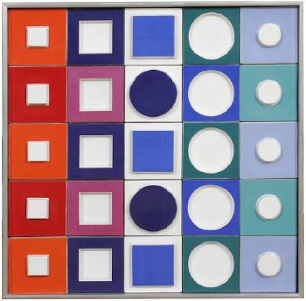 Quadratische Komposition. by Victor Vasarely