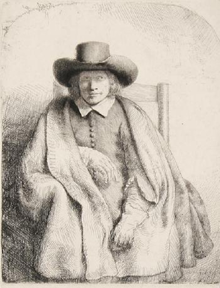 Clement de Jonge. by Attributed to Rembrandt Harmensz van Rijn