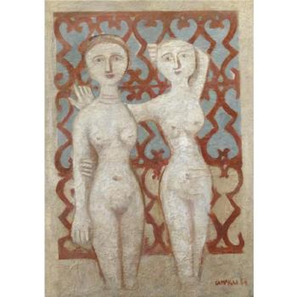 Due Nudi by Massimo Campigli