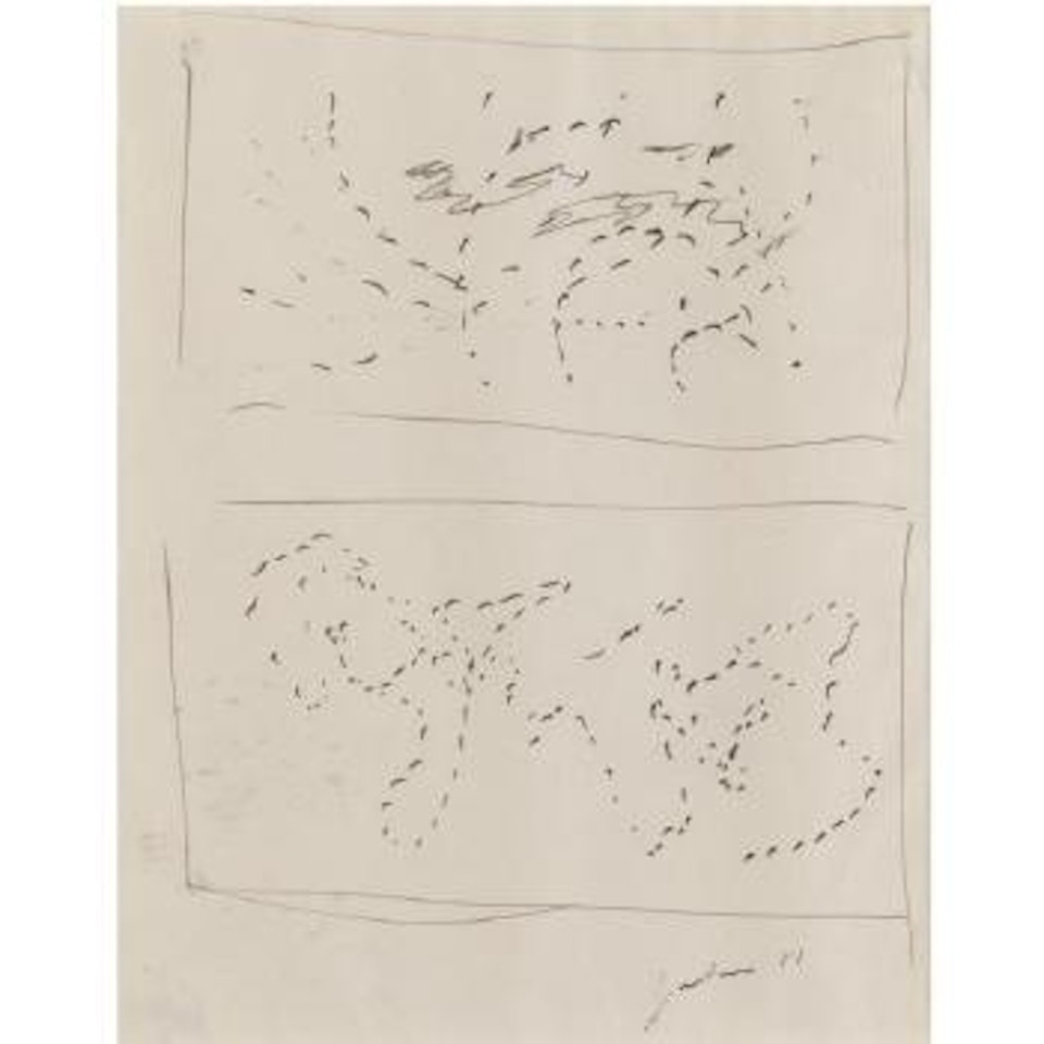 Due Studi by Lucio Fontana
