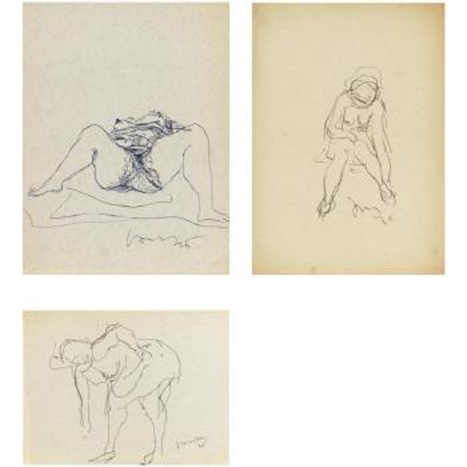 Figura Femminile Sdraiata by Lucio Fontana