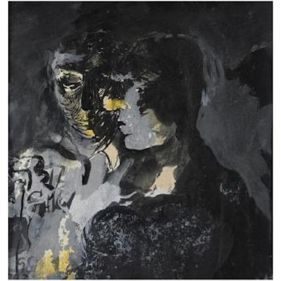 Sketch Of Head Watching The Pouring Of Molden by Graham Sutherland