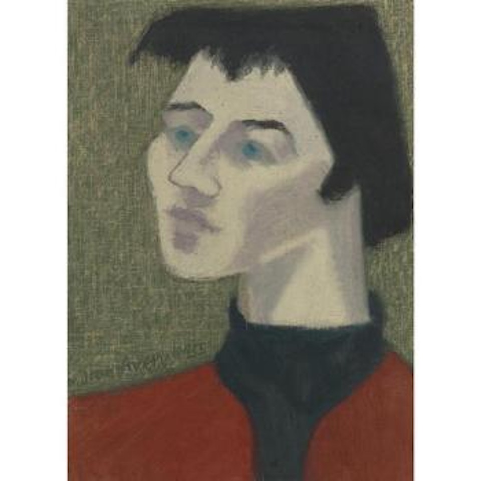 Young Woman In Red by Milton Avery