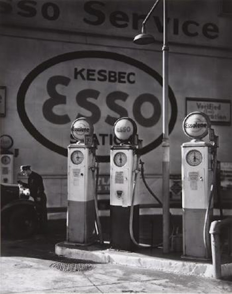 Esso Station, Bronx, New York by Berenice Abbott