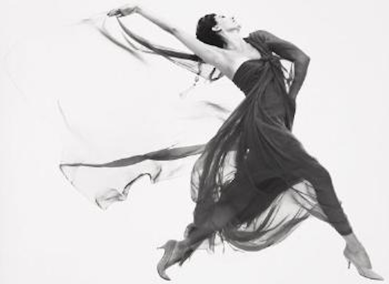 Cyd Charisse, Evening Dress by Macrini, New York Studio, June, 1961 by Richard Avedon