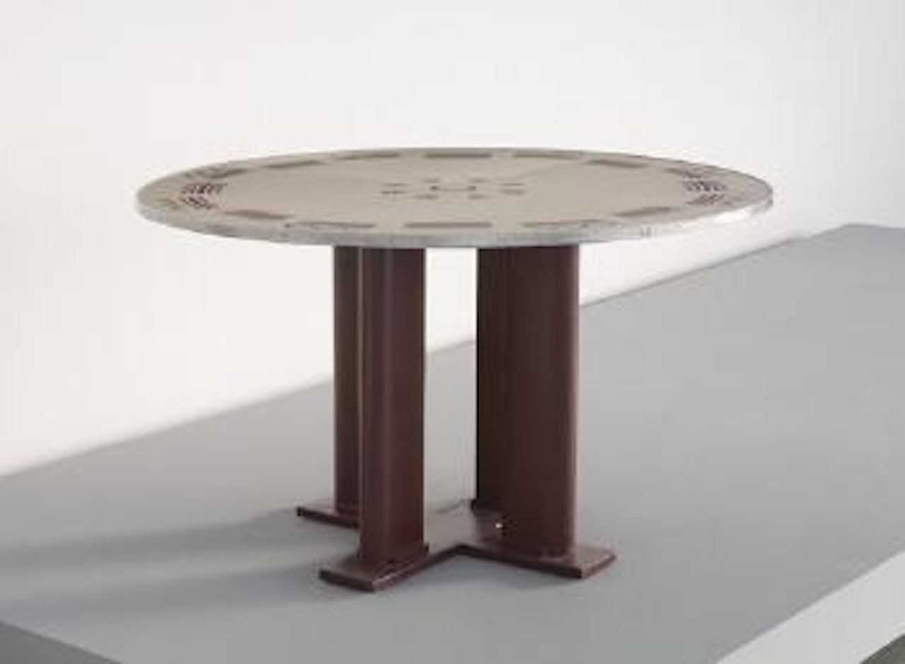 Cible dining table by Jules Leleu by Jean Prouvé
